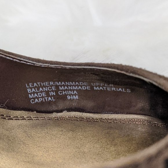 BOGO 1/2 Frank Sarto Heels Brown Leather/Velvet - Picture 7 of 7